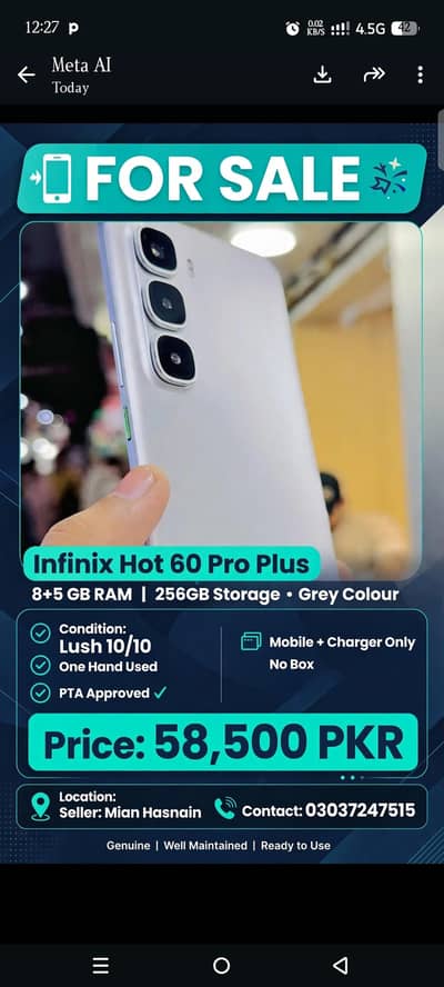 Infinix hot 60 pro plus