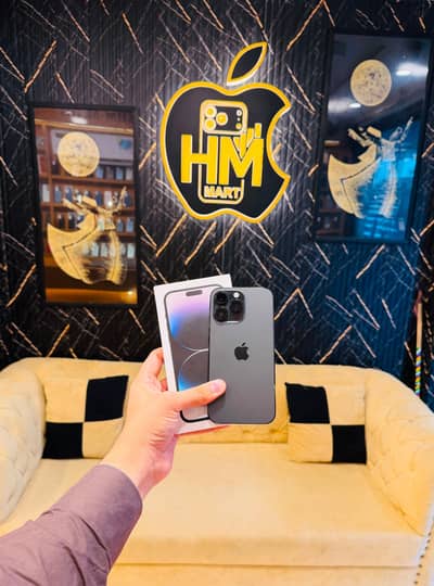 iPhone 14 Pro Max with Box 128GB PTA Approved 89 Health Waterpack