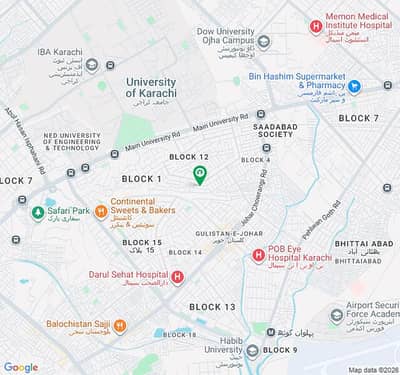 300 Square Yards 1st Floor Portion For Sale 3 Bed DD Lounge Terrace Block 12 Gulistan-E-Jauhar Karachi Near Main Road Munawar Chowrangi