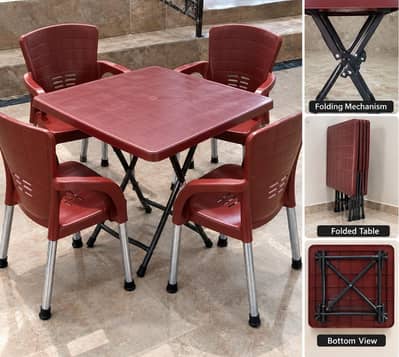 Chairs with Tables 4 Set