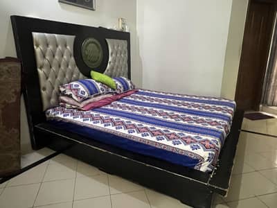 Master bed with side tables