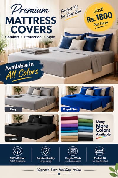 High Quality Durable Mattress Protectors - Fits All Beds