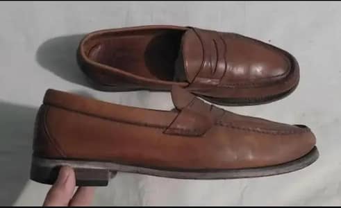 SAS Genuine Handsewn USA Made Mens Loafers Brown Leather  9/43Size