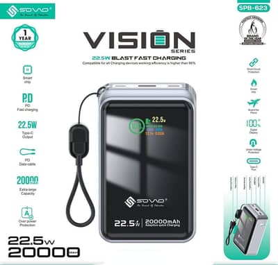 SOVO Brand ka 1 year warranty wala power bank 20000mah 10000mah 30000m