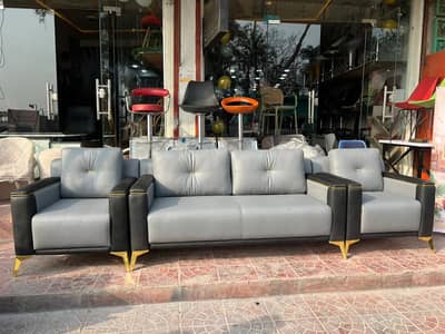 Sofa Set | 3 Seater + 2 Seater Chairs | Modern Living Room Sofa