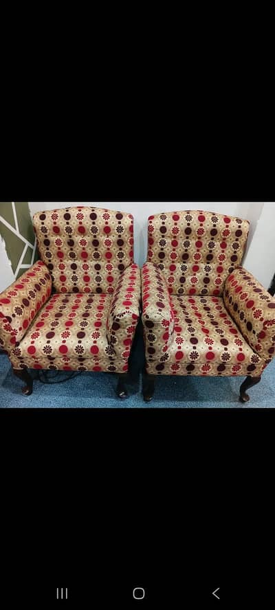 3 seater printed sofa set(3 seater+2seater]