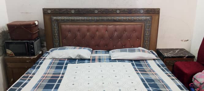 king size bed for sale . . . . . with one side table