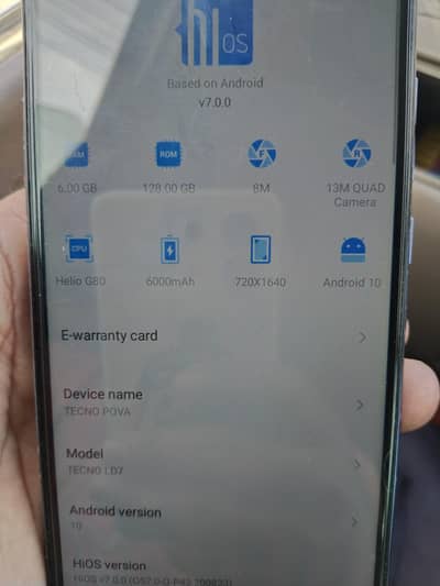 Tecno pova 6/128 gb