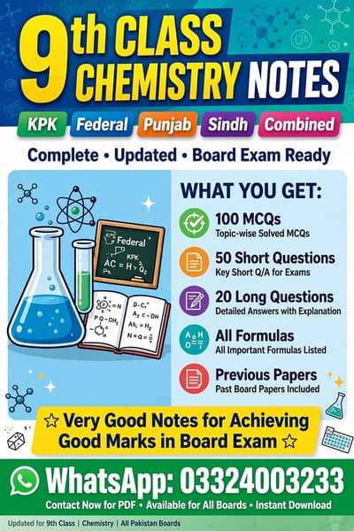 9th class details notes