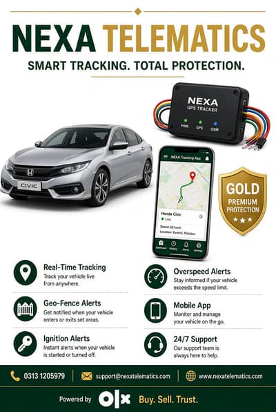 NEXA GPS Tracker – Real-Time Tracking + 24/7 Support | Gold Package