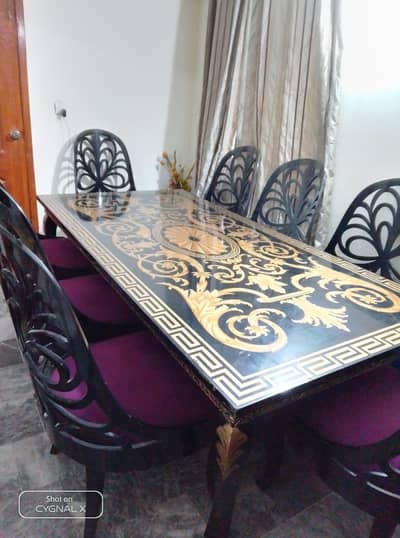 8 seater Versace dining table set