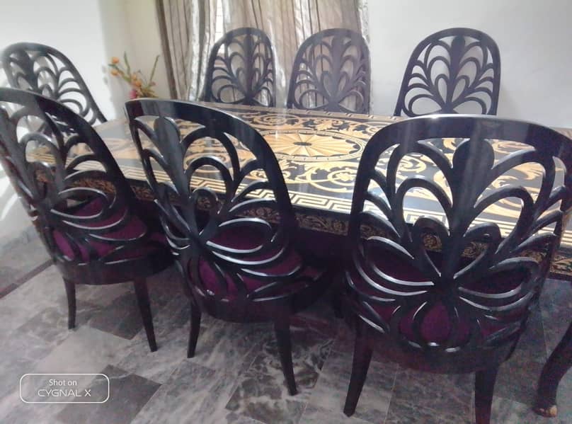 8 seater Versace dining table set 1