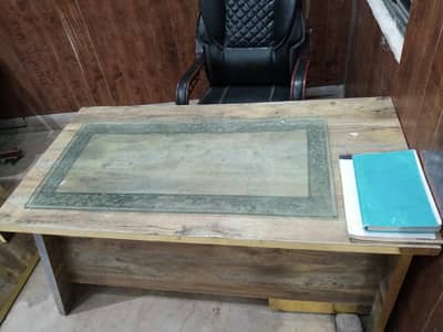 Office table and chairs