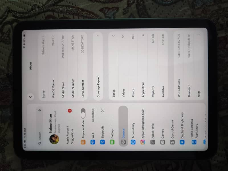 ipad mini 7pro 128 gb 3