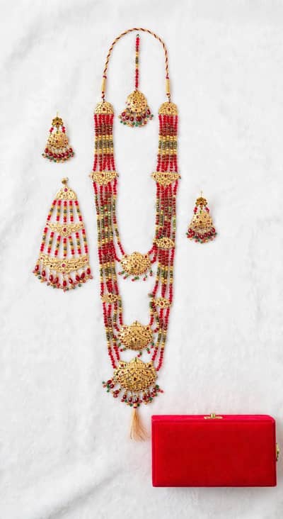 Raani har set jhumky haar tikka jhumar