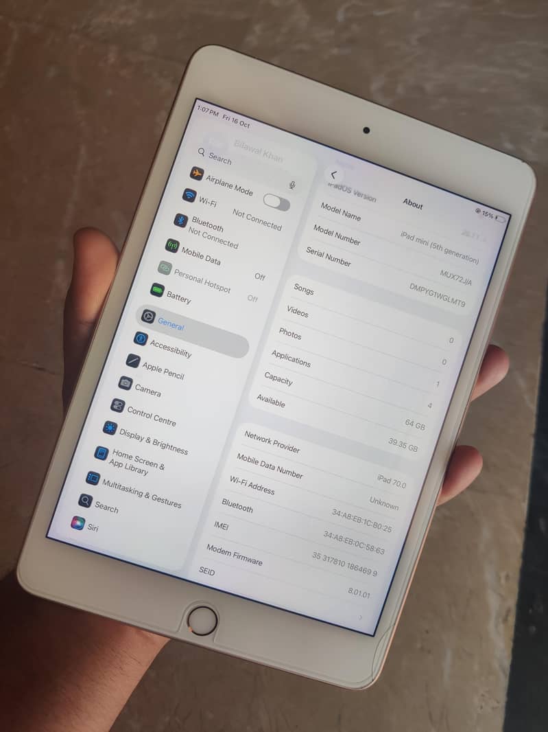 Ipad Mini 5 64gb Sim Edition 1