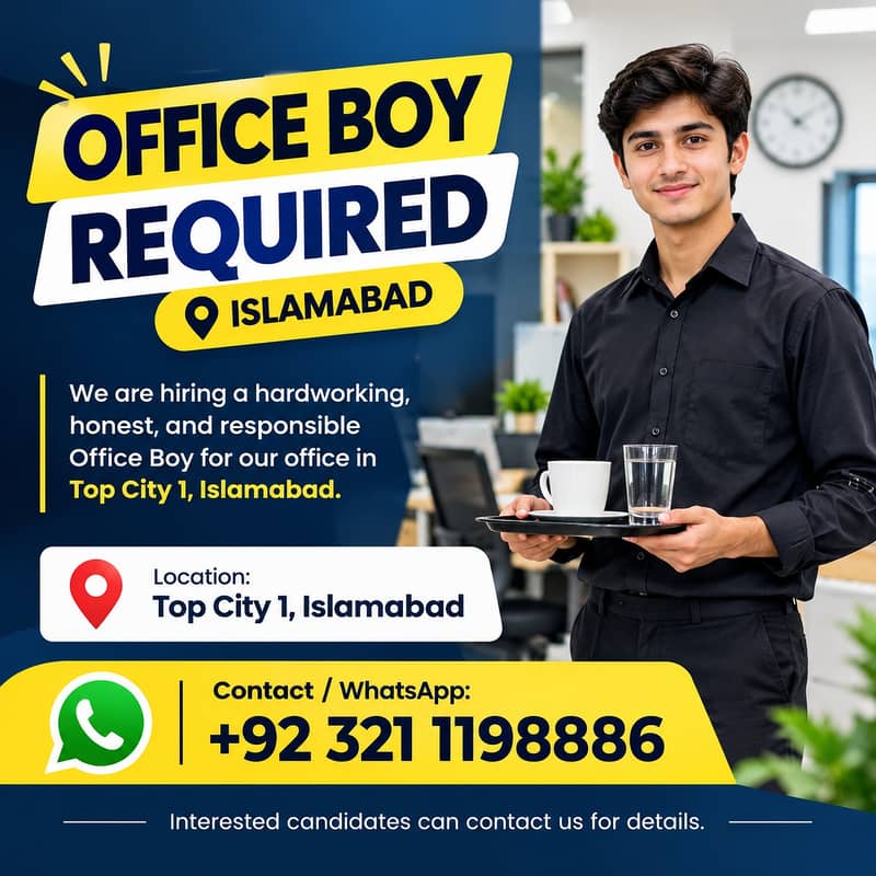 Office Boy Job || Urgent Hiring || Office Boy Job in Islamabad - Other ...