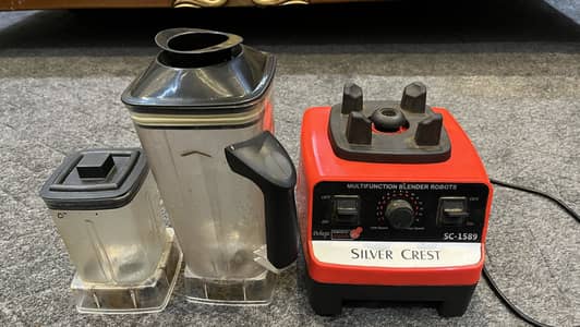 Silver Crest Heavy Duty Blender Machine with 2 Jars – SC-1589
