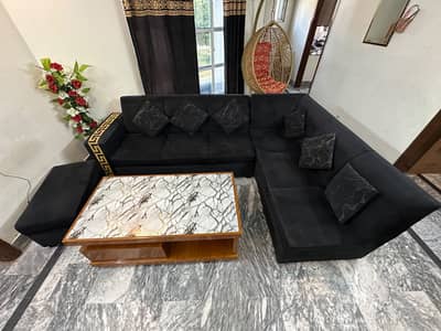 Black colour sofas  sale Contion 10/8 used but well condition
