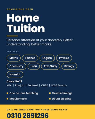 home tuition peshawar