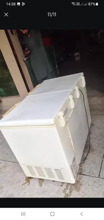 Haier freezer double door no open no repair genuine 100% ok