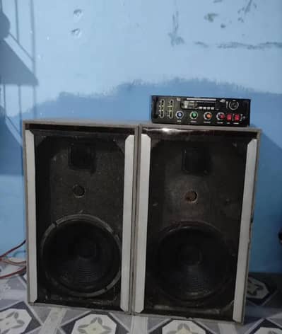 Prosonic speaker 10 inch (2 box ) With amplifier