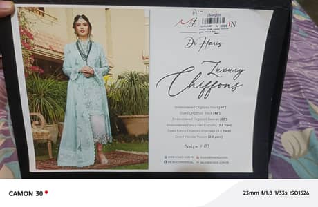 Dr Haris By Schick Luxury Organza Formal Suit D-07 - Women New