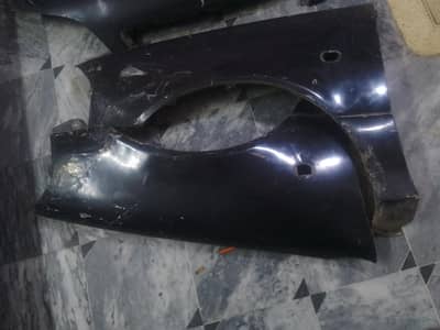 front left right fender complete 2006 model in black colour 10/7