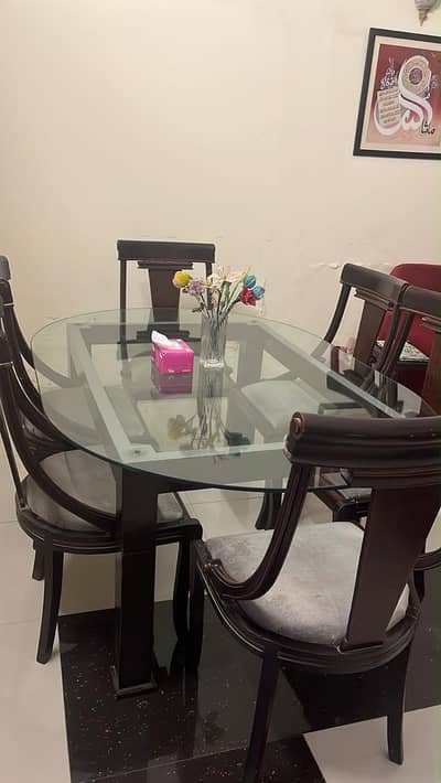 DINING TABLE WITH CHAIRS SET + COFFEE TABLE