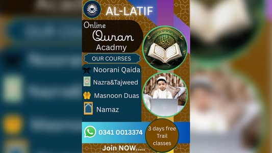 Al_Latif Online Quran Academy | Flexible Timing| 3 days free trial