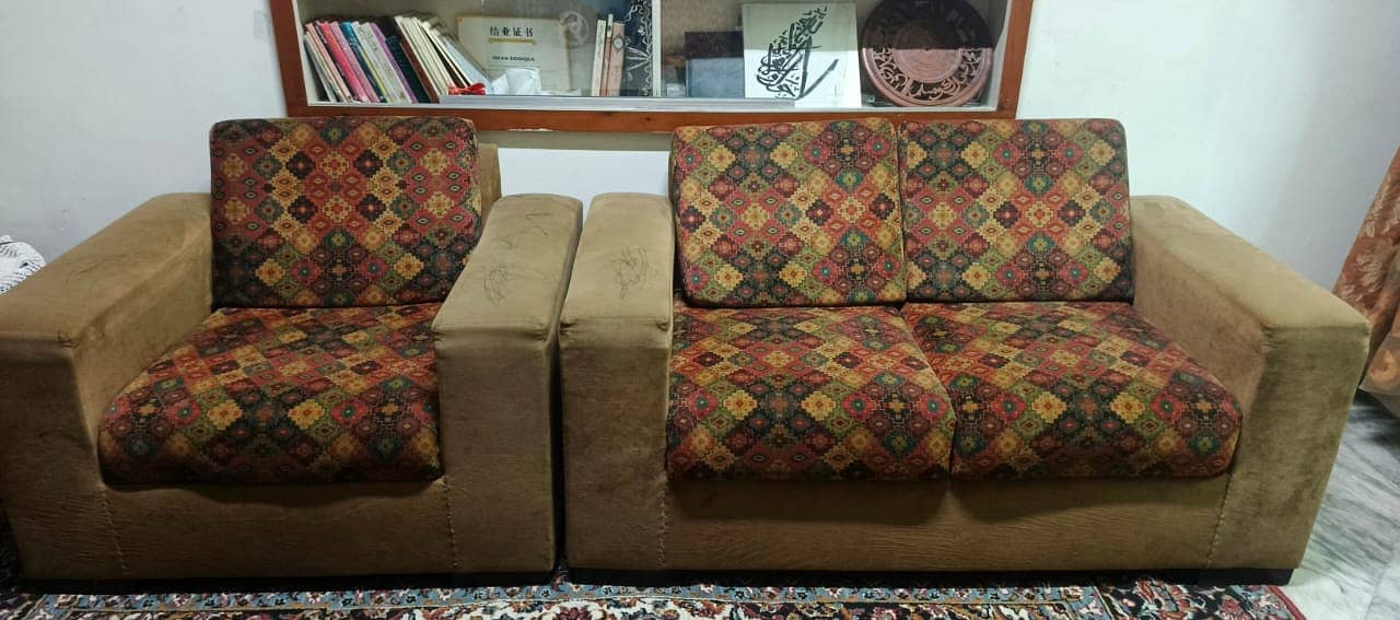 Sofa Set/6 Seater Sofa\Fabric & Suede Sofa Set\Sofa 7