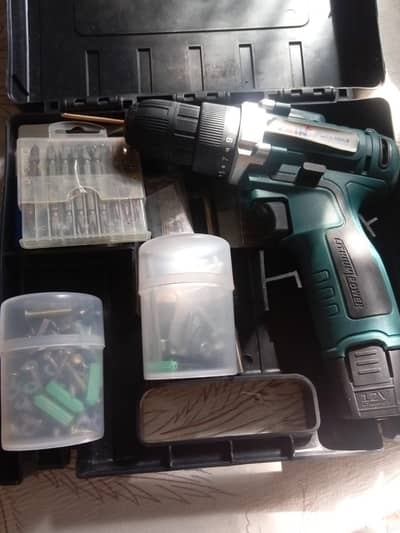 Wireless drill machine with all accessories available