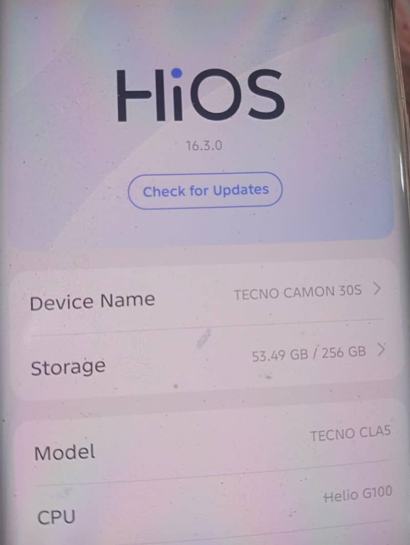Tecno CAMON 30S 3