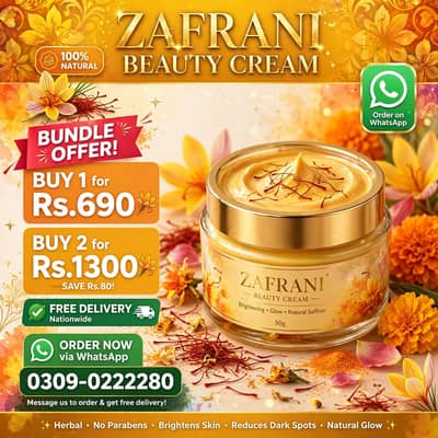 >  *Zafrani Beauty Cream -  >  7 Din Me Glow