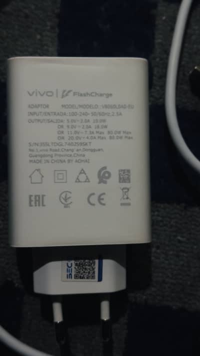 Original Vivo 80 Watt Fast charger