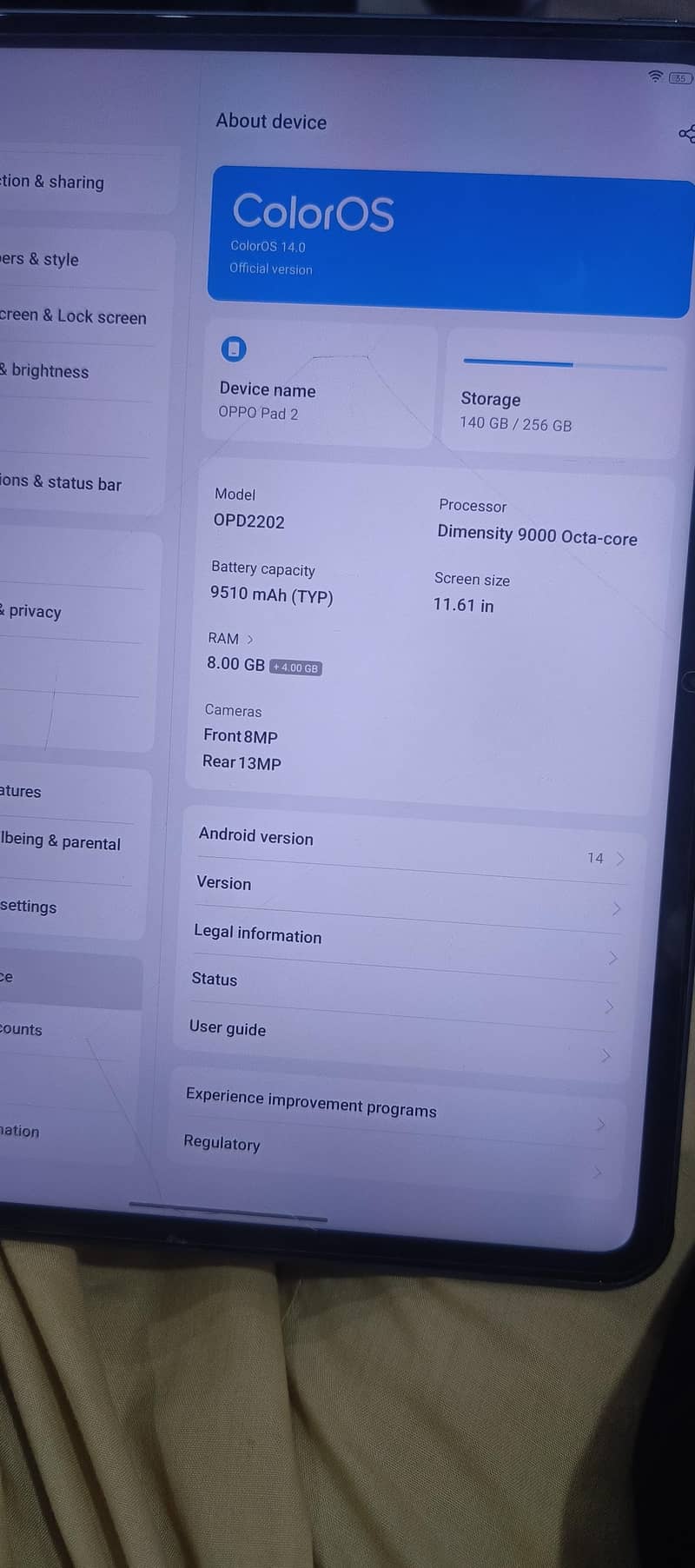 Oppo Ipad 2 0