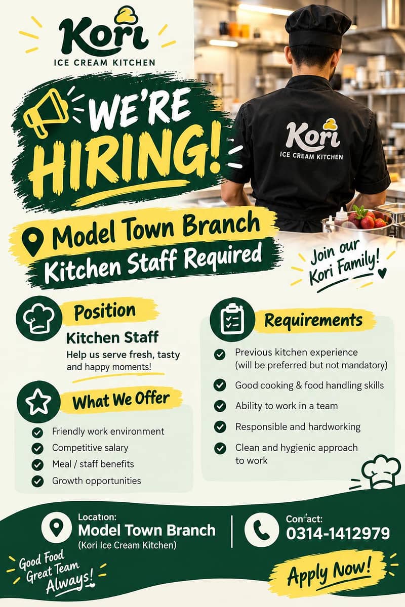 KICHEN STAFF REQUIRED 0