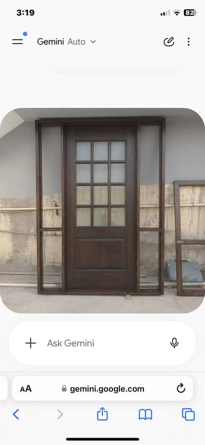 new door full wood side glass also available