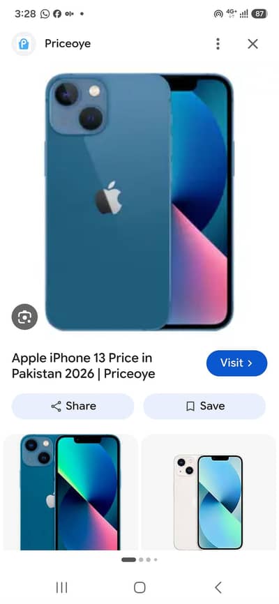 i phone 13 blue 128