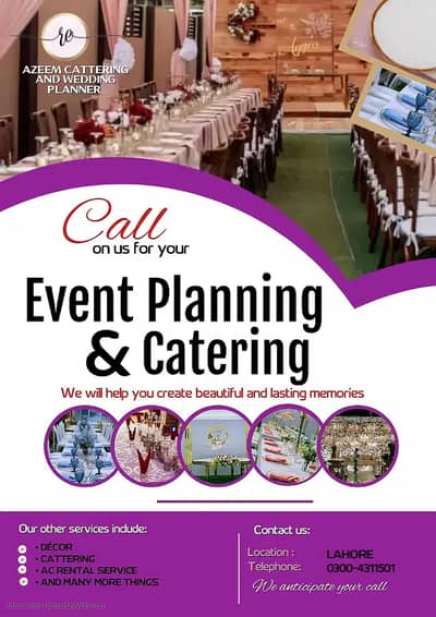 Catering & Restaurant Service / Live Kitchen / Event Planner