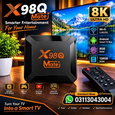 X98Q Mate Android led Tv Box (Latest Version)