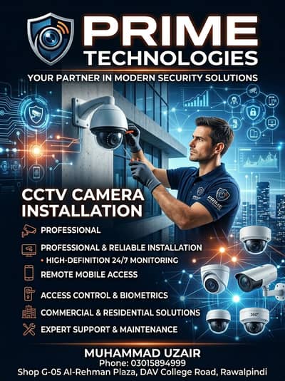 Complete Security Camera Installation For House, Shop & Office
