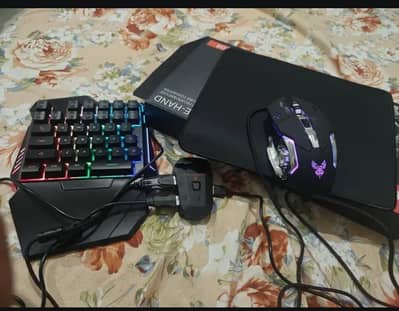 Pubg keyboard and mouse with mouse pad