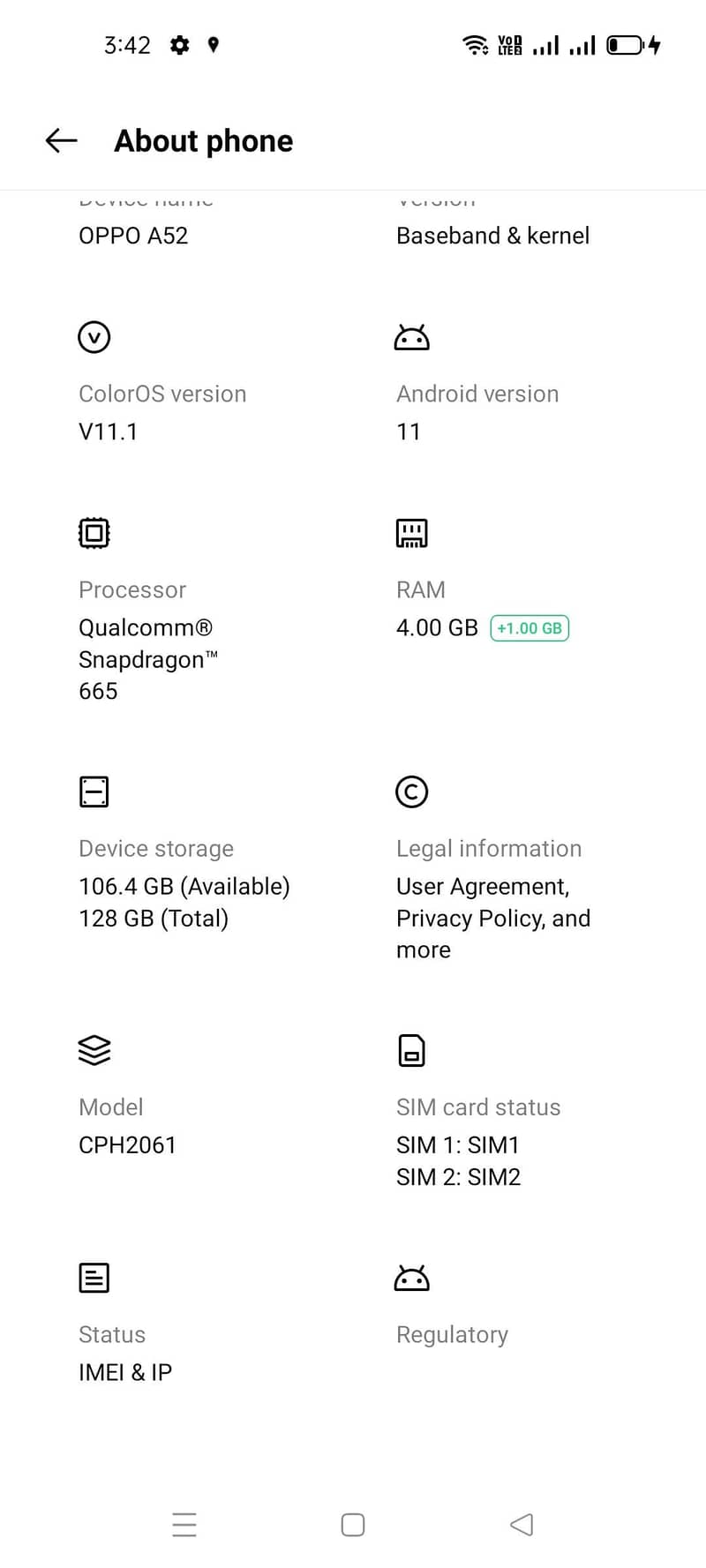 OPPO A52 3