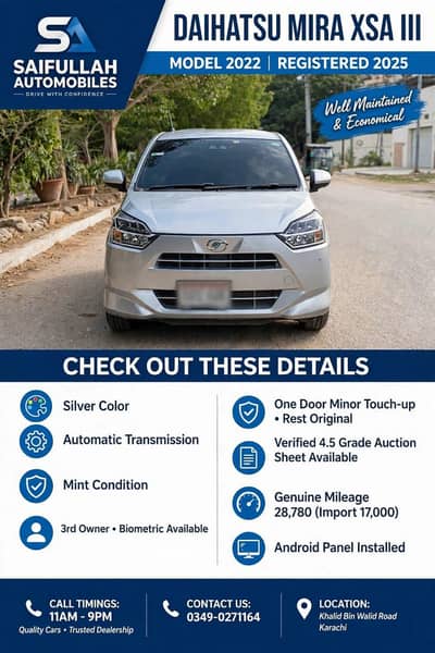 Daihatsu Mira 2022