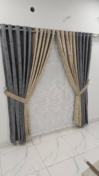 window curtains.