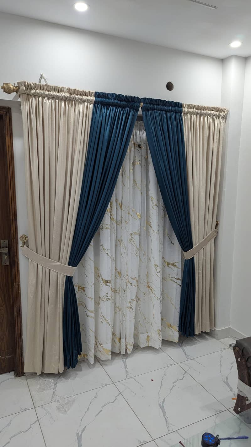 window curtains. 1