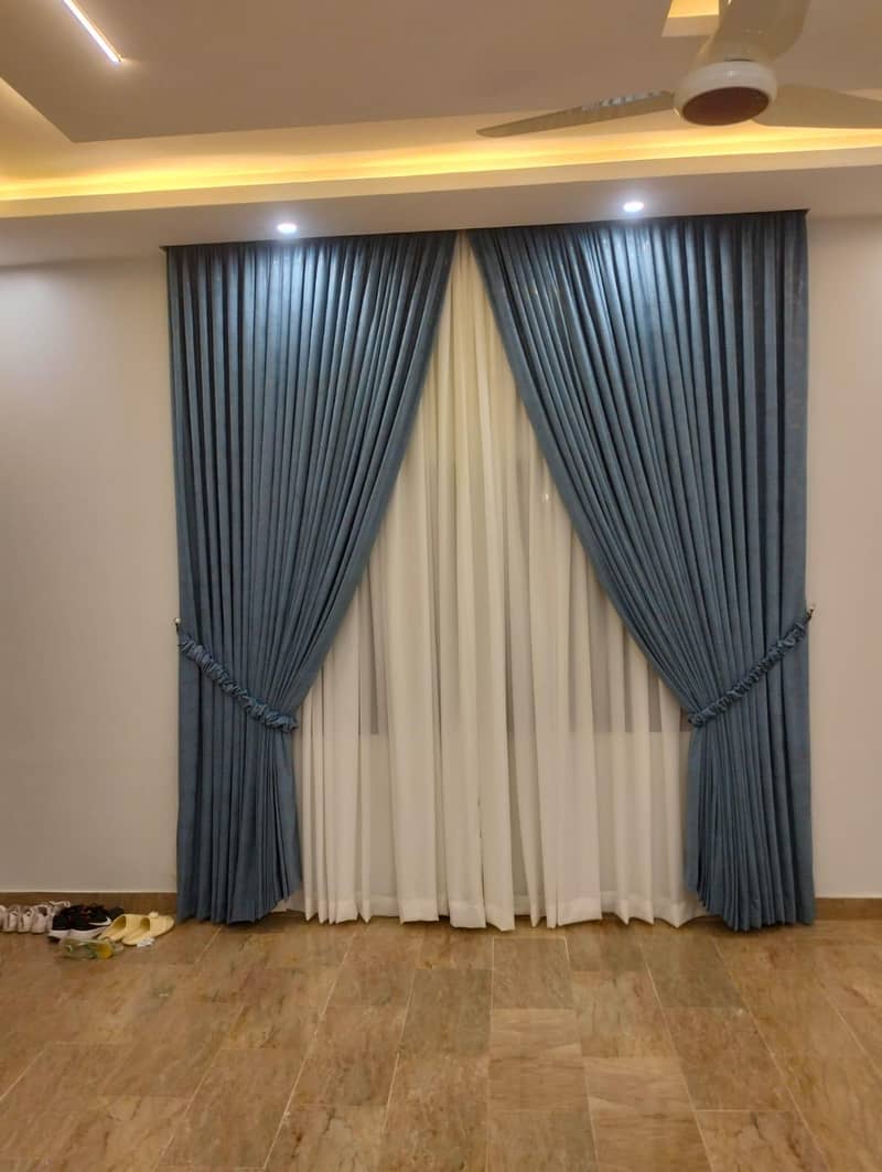 window curtains. 5