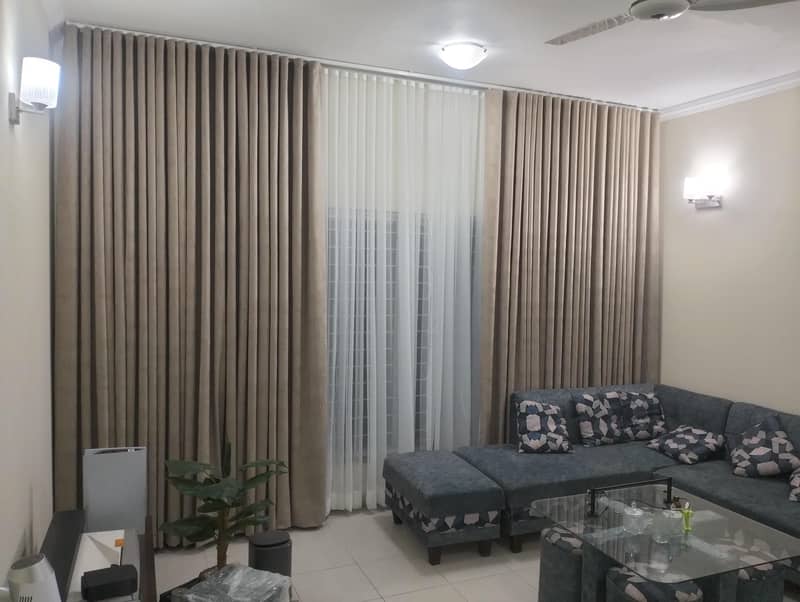 window curtains. 6