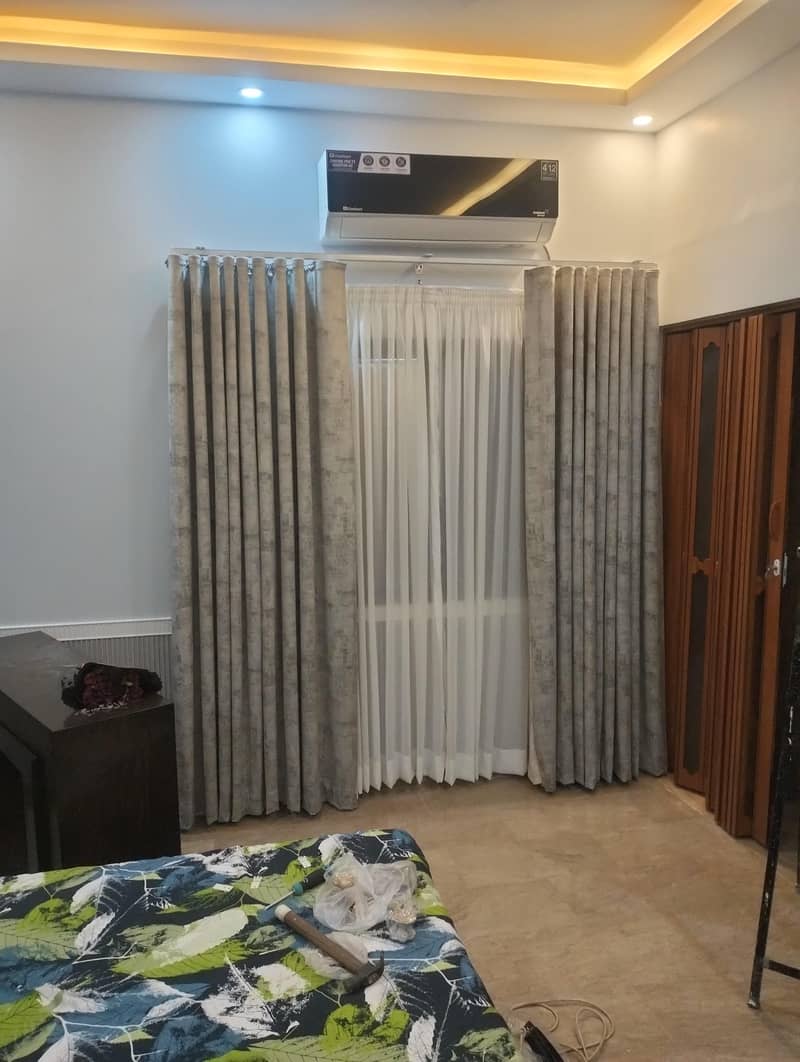 window curtains. 7